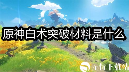 原神白术突破材料是什么-白术等级天赋突破材料全分享